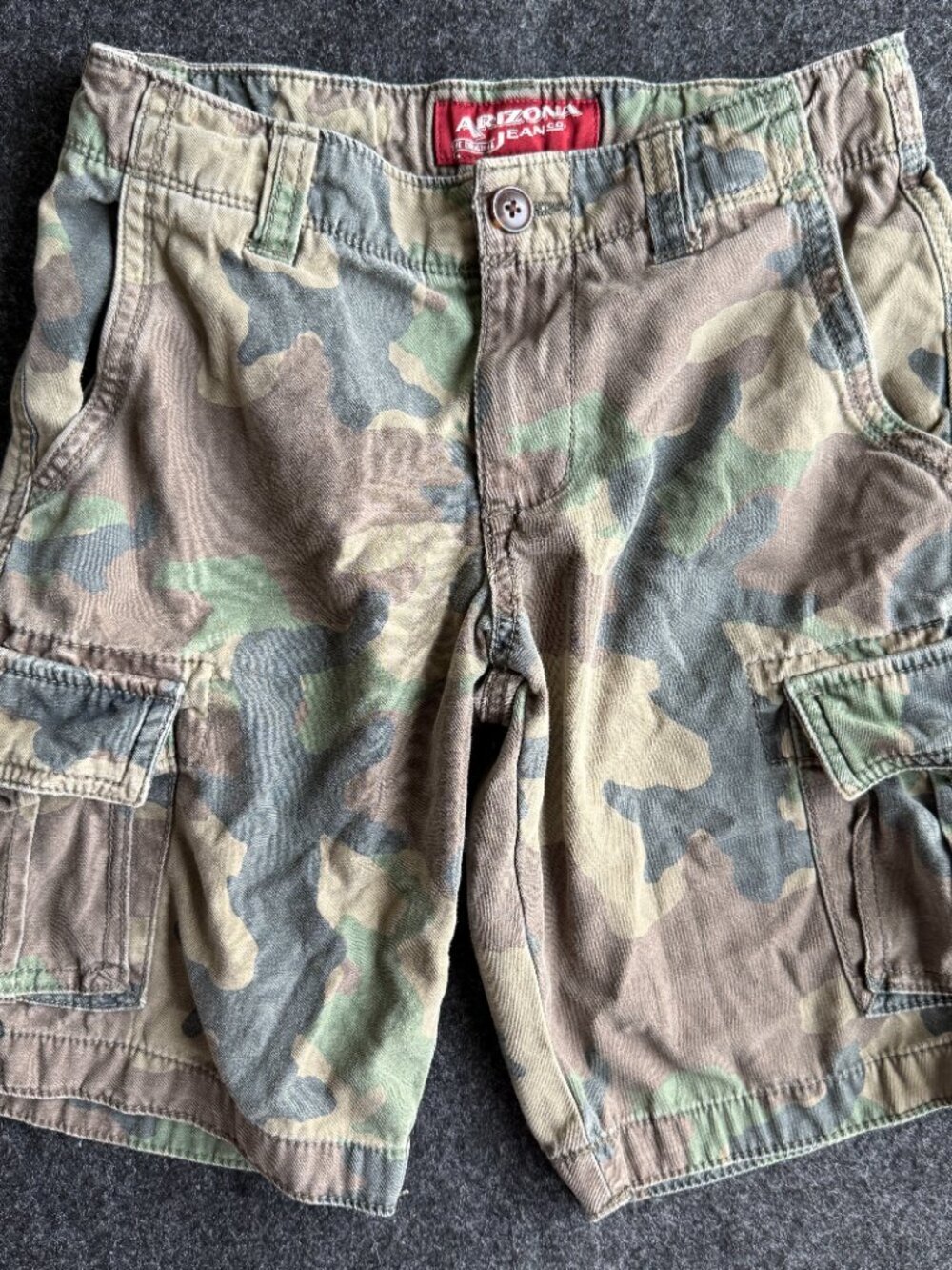 Arizona Boys Size 12 Camouflage Cargo Shorts